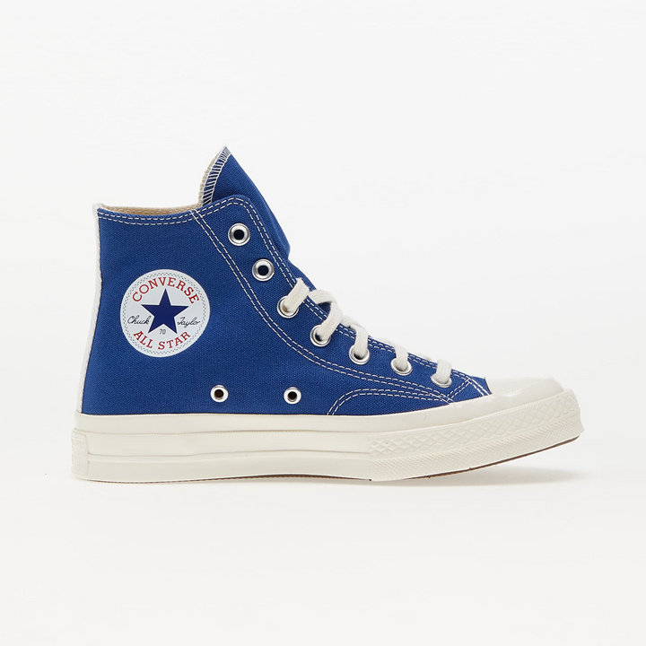Converse x Comme Des Garcons Play Chuck 70 Hi "Blue" Niebieskie Trampki Damskie A08794C