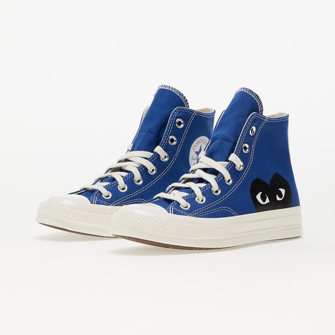 Converse x Comme Des Garcons Play Chuck 70 Hi "Blue" Niebieskie Trampki Damskie A08794C