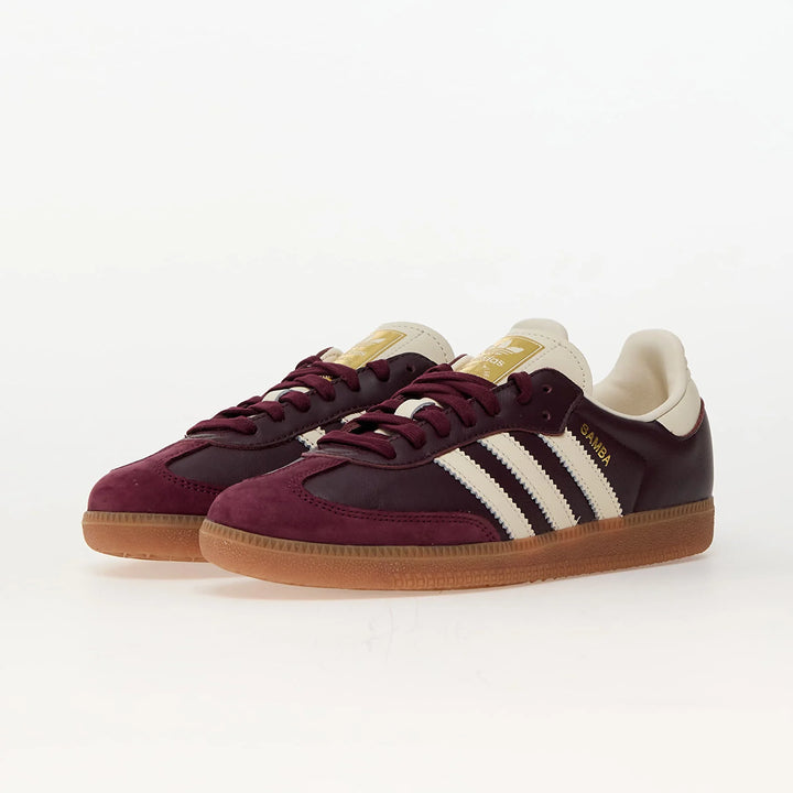 adidas Samba OG "Maroon" ID0477 bordowe damskie sneakersy