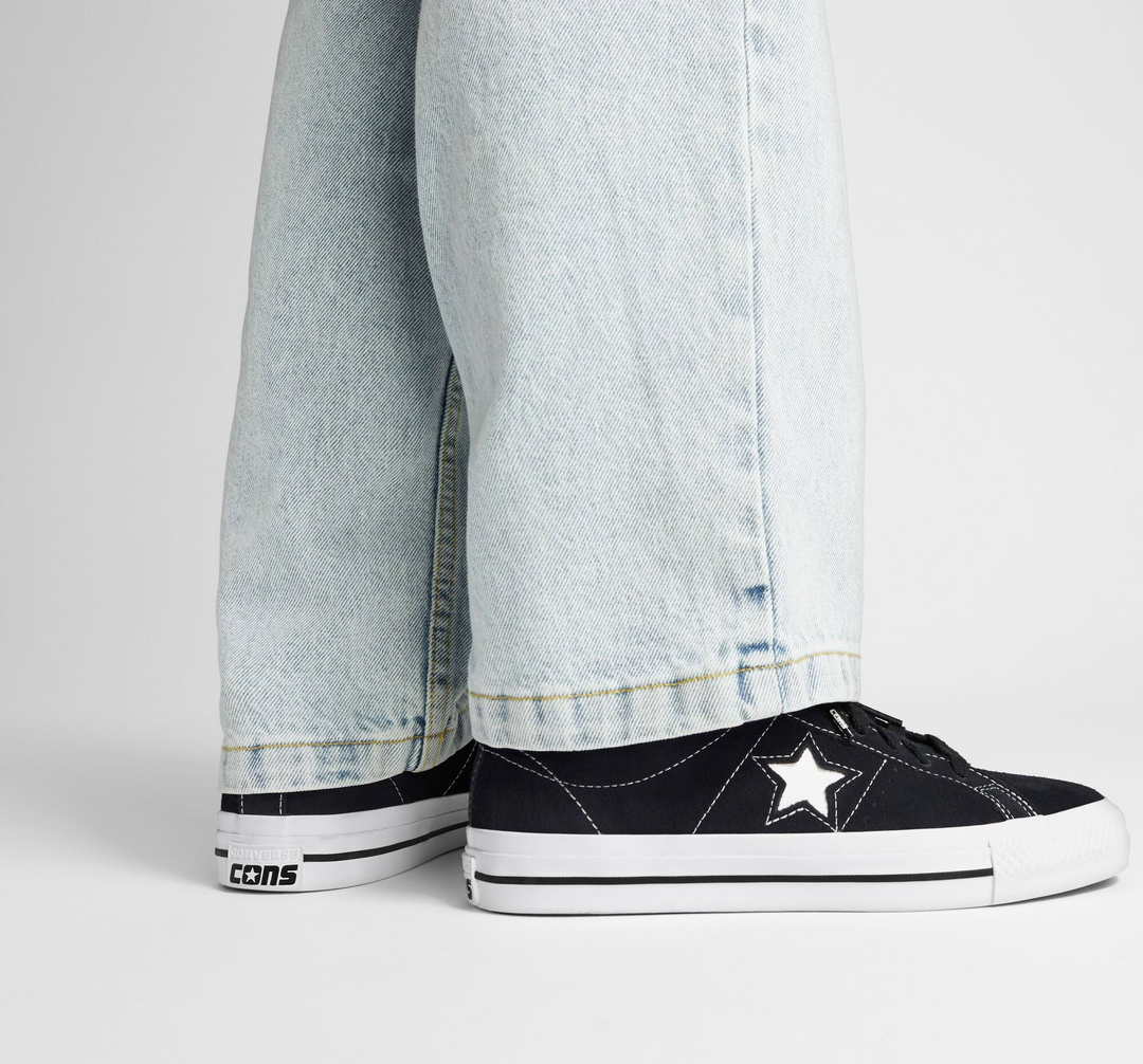 Converse One Star Pro "Black" Czarne Buty Sportowe Sneakersy Trampki 171327C