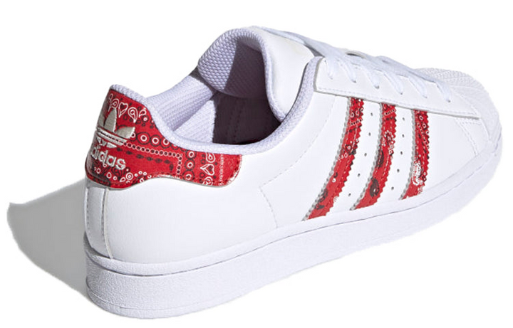 Adidas Superstar "White Red Paisley" Białe GZ9156