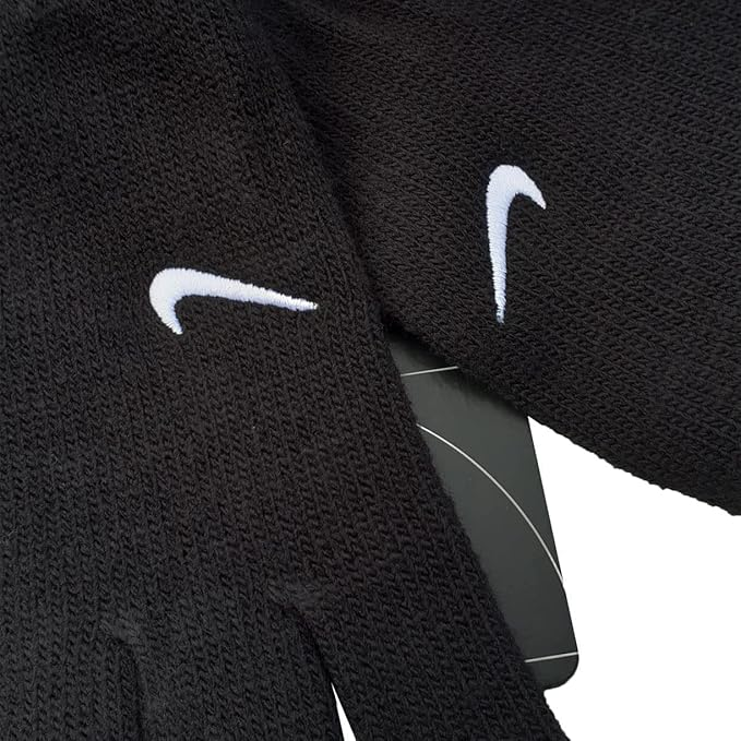 Nike Swoosh Knit 2.0 Gloves Czarne Rękawiczki N1000665-010