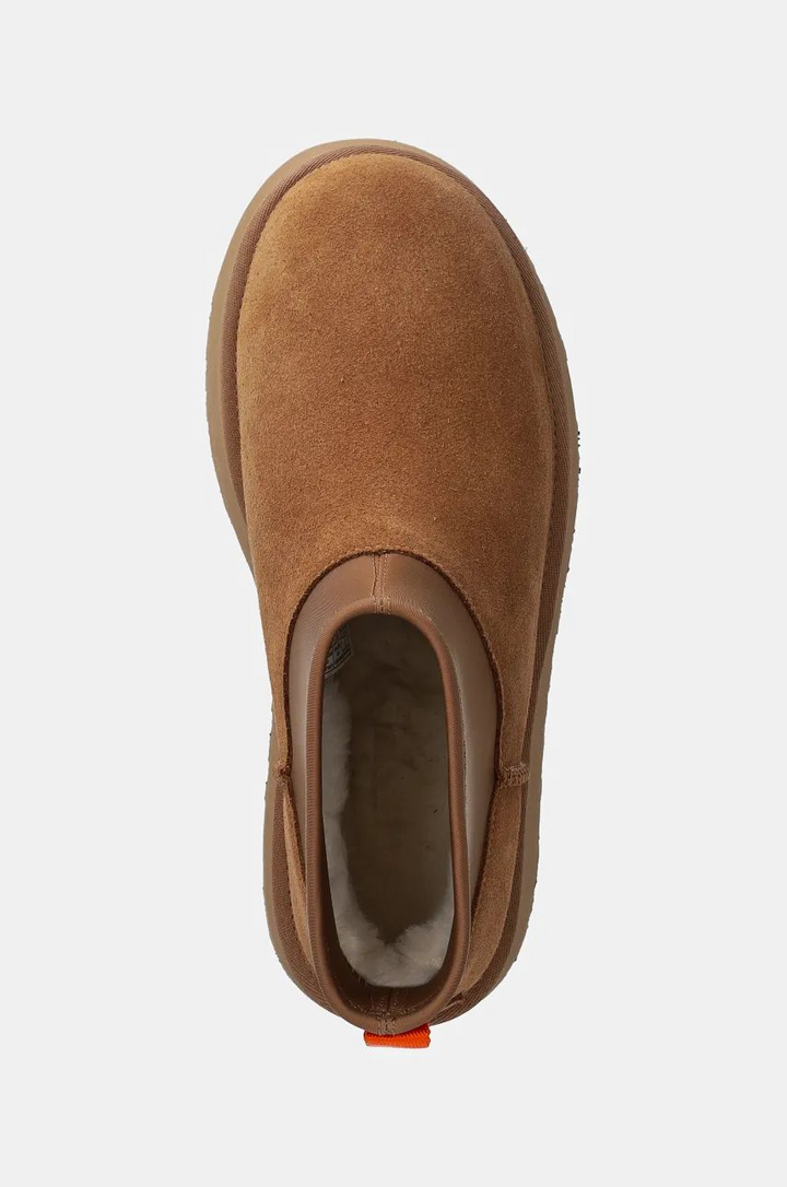UGG śniegowce zamszowe Classic Mini Dipper "Chestnut" Brązowe 1168170-CHE