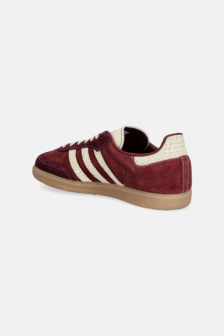 adidas Samba OG J "Maroon" KK4979 – bordowe zamszowe damskie sneakersy