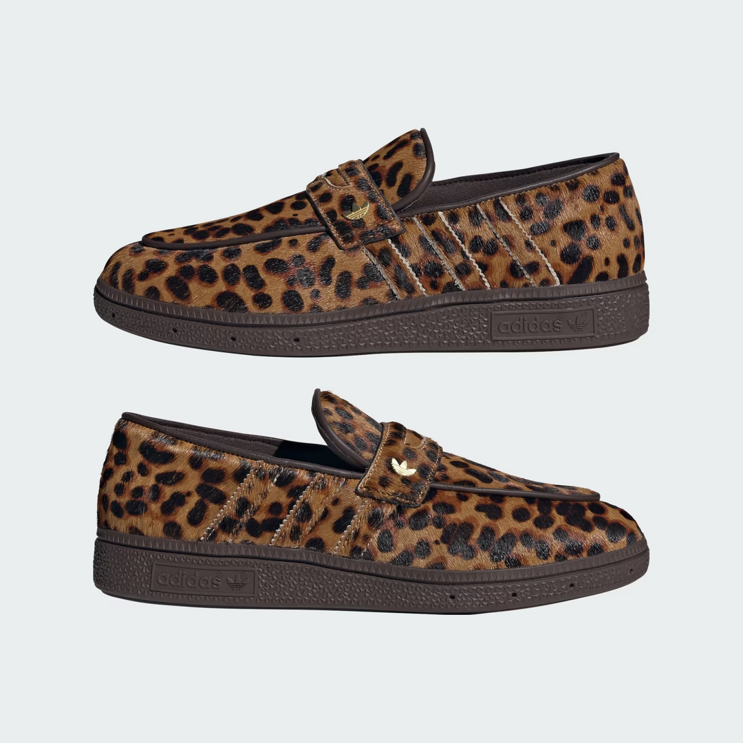 Adidas Handball Spezial Loafer "Leopard" Brązowe Loafersy Damskie KJ2526