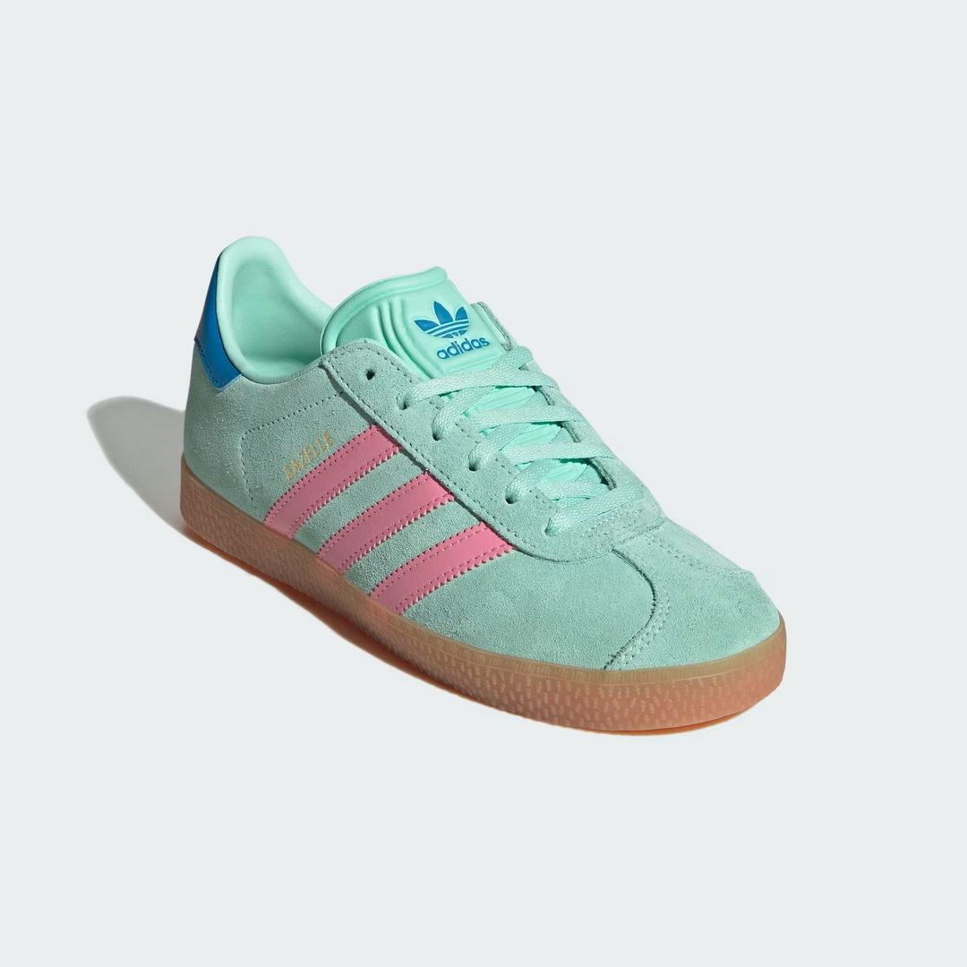 Adidas Gazelle J "Clear Mint" Bliss Pink Zielone JP7125