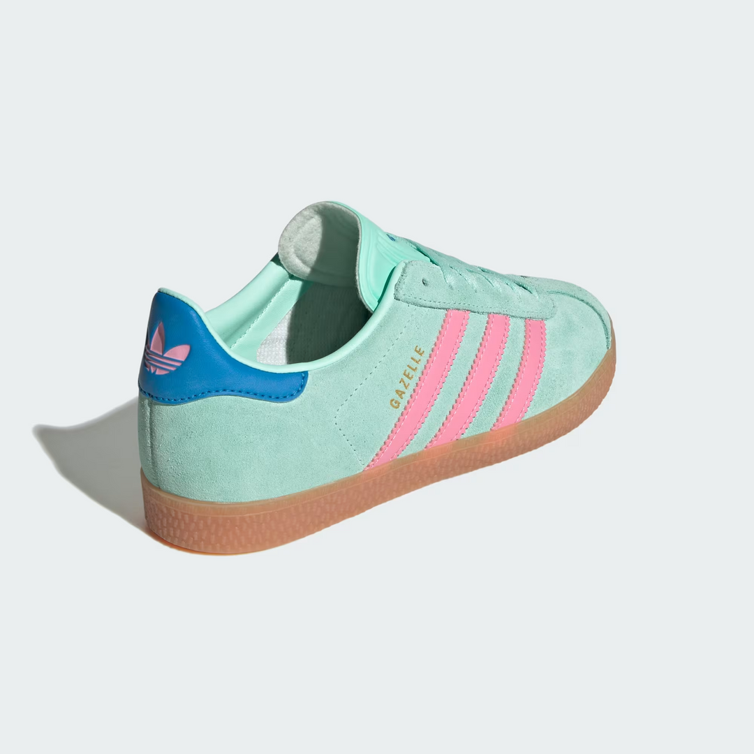 Adidas Gazelle J "Clear Mint" Bliss Pink Zielone JP7125