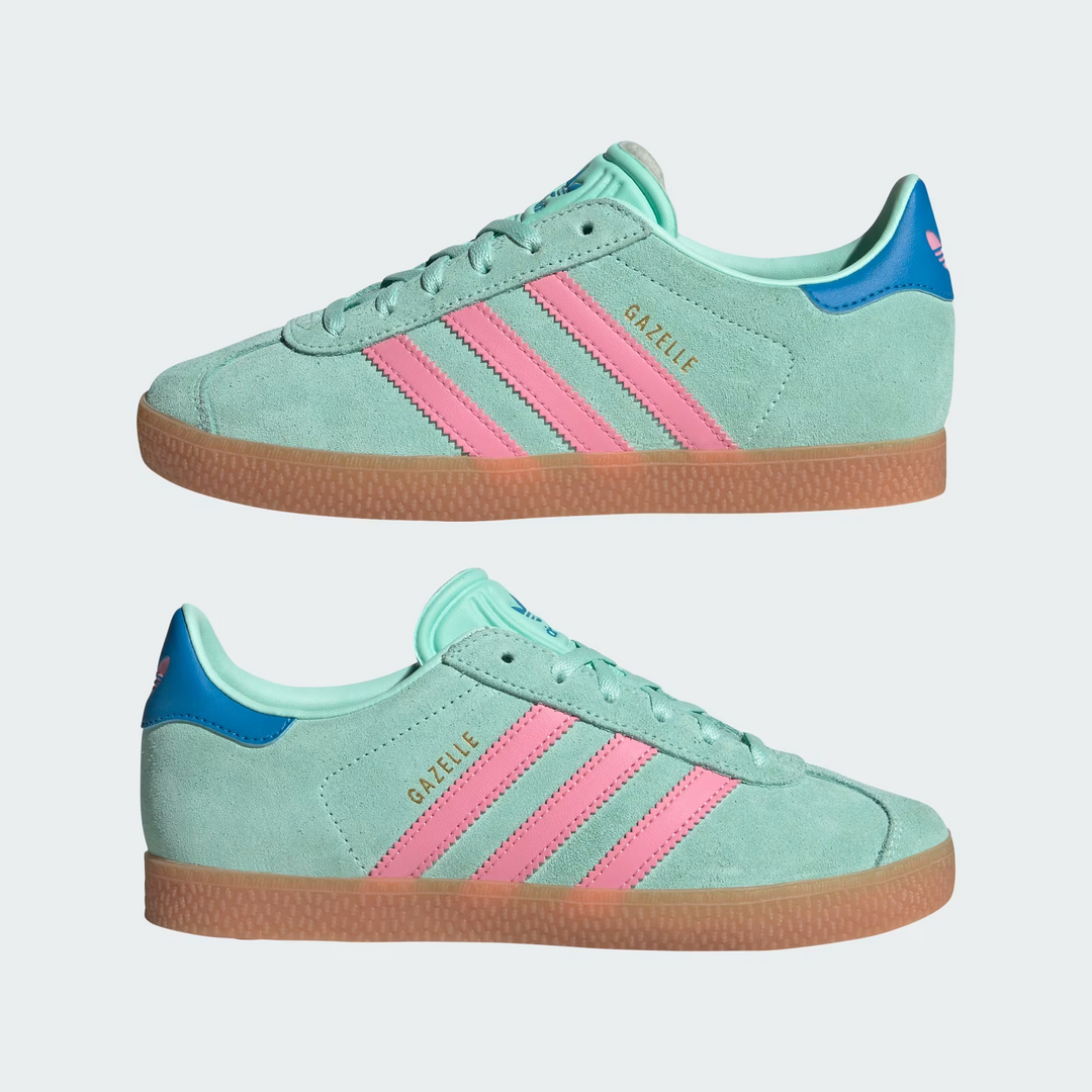 Adidas Gazelle J "Clear Mint" Bliss Pink Zielone JP7125