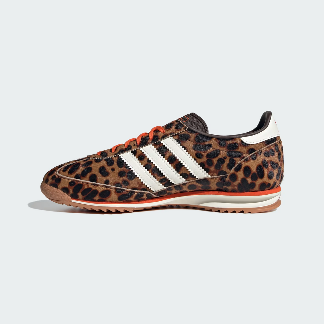 Adidas SL 72 OG W "Dark Brown Off White" Leopard Print Brązowe JI0189