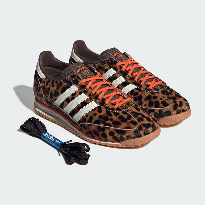 Adidas SL 72 OG W "Dark Brown Off White" Leopard Print Brązowe JI0189