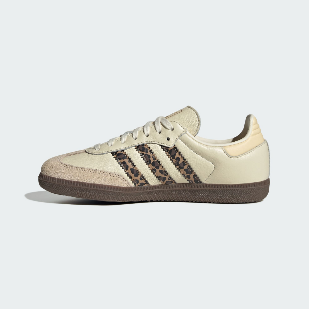 Adidas Samba OG J "Beige Leopard" Beżowe Kremowe Sneakersy Sportowe JQ5874