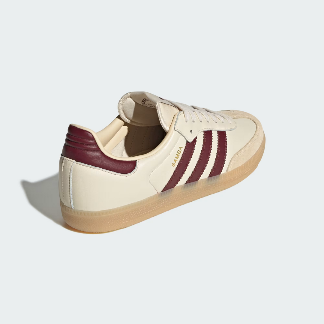 adidas Samba OG "Shadow Red" Beżowe Czerwone JS3830