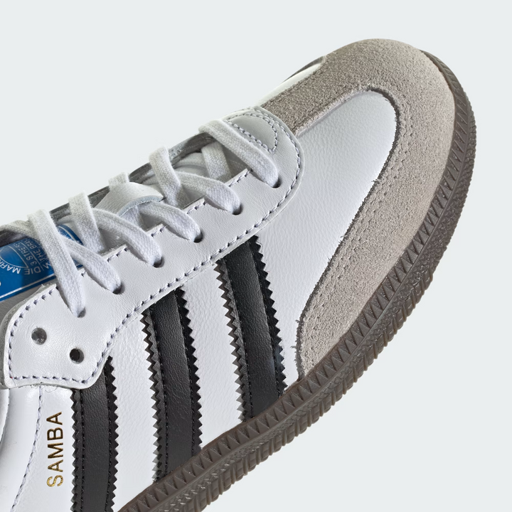 adidas Samba OG J "Cloud White Core Black" Białe IE3675