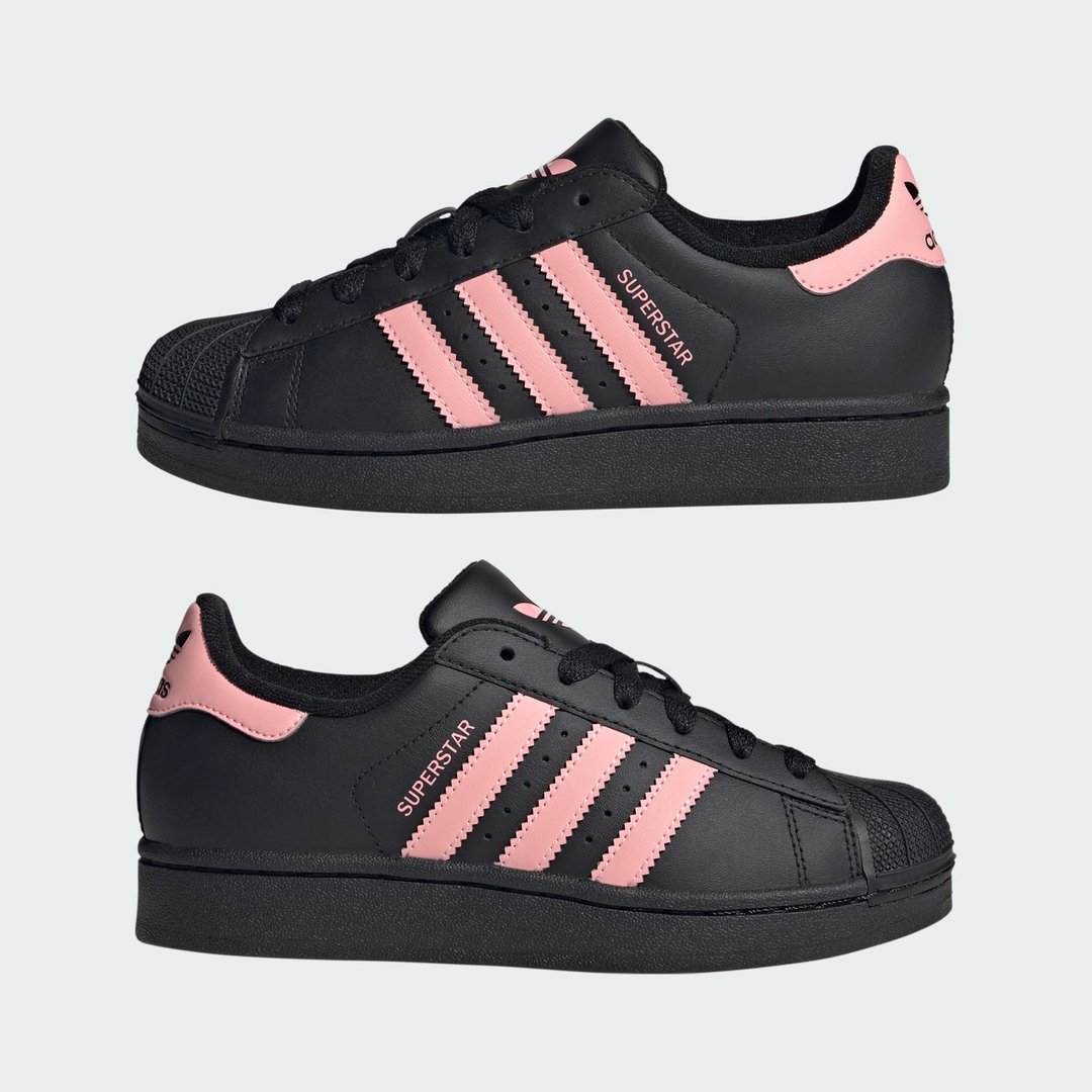 adidas Superstar II J "Black Pink" Czarne Buty Sportowe JR9862