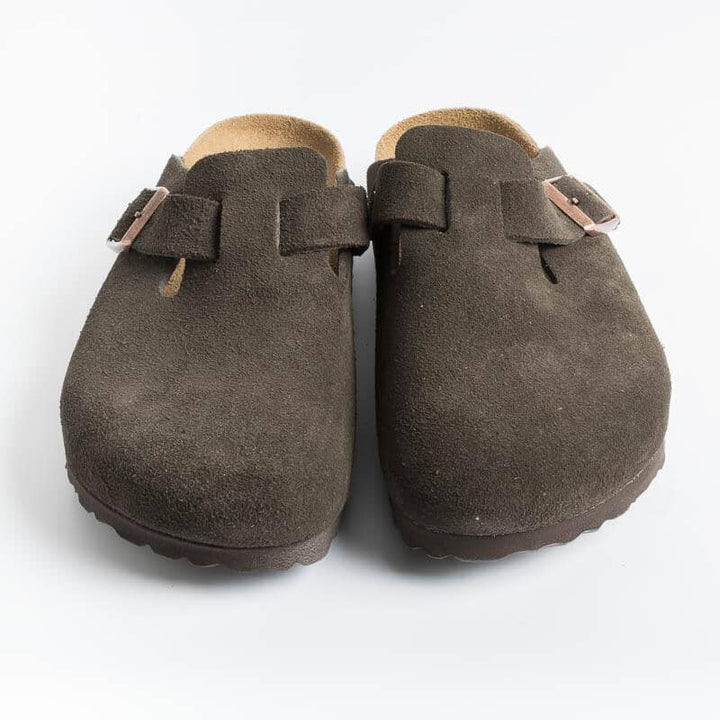 Birkenstock Boston "Mocca" Brązowe Klapki Damskie 0660463