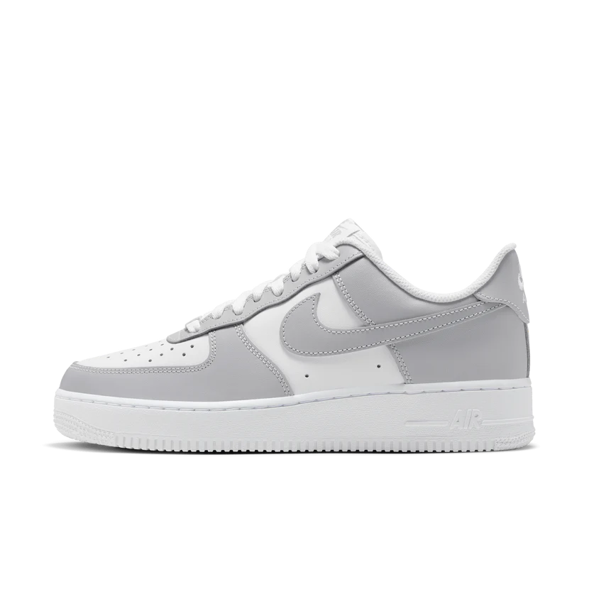 Nike Air Force 1 Low '07 "Wolf Grey" Szare Buty Sportowe Męskie Sneakersy FD9763-101