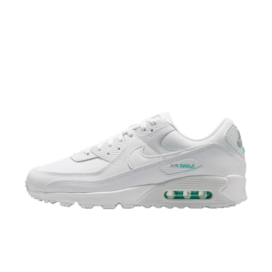 Nike Air Max 90 "White Hyper Turquoise" Białe Buty Sportowe Męskie IB7680-101