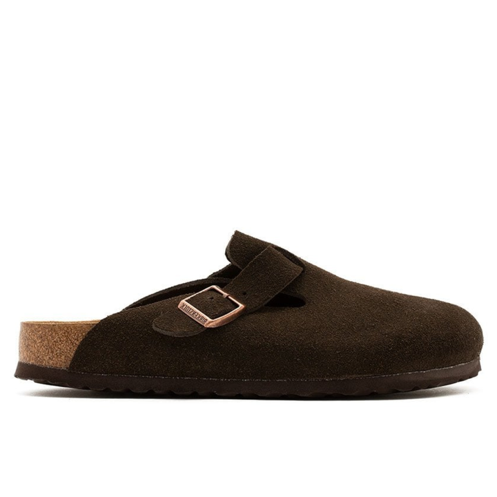 Birkenstock Boston "Mocca" Brązowe Klapki Damskie 0660463