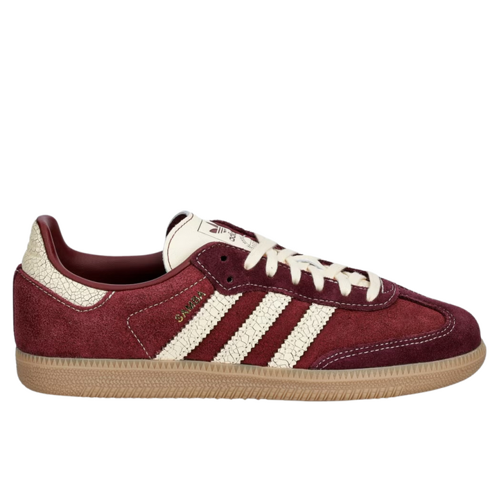 adidas Samba OG J "Maroon" KK4979 – bordowe zamszowe damskie sneakersy