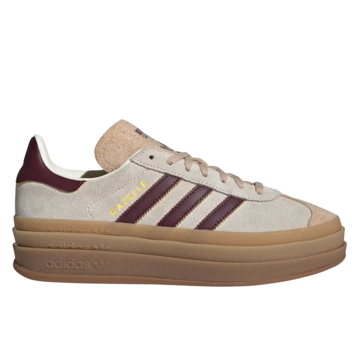 Adidas Gazelle Bold "Cream White Maroon" Beżowe JQ5127