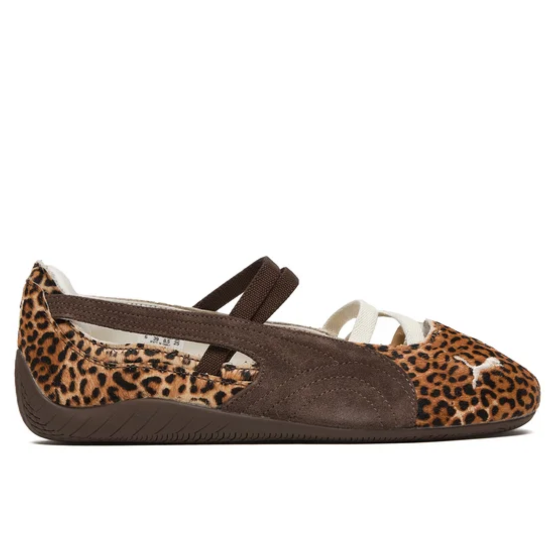 Puma Speedcat Ballet "Wild" Brązowe Baleriny Panterka 406689-01