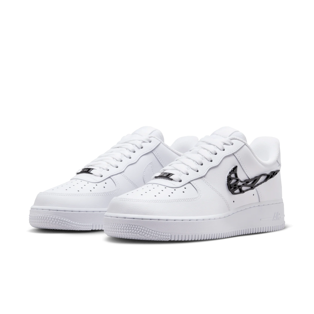 Nike Air Force 1 Low "Liquid Metal Swoosh" Białe IF1686-101