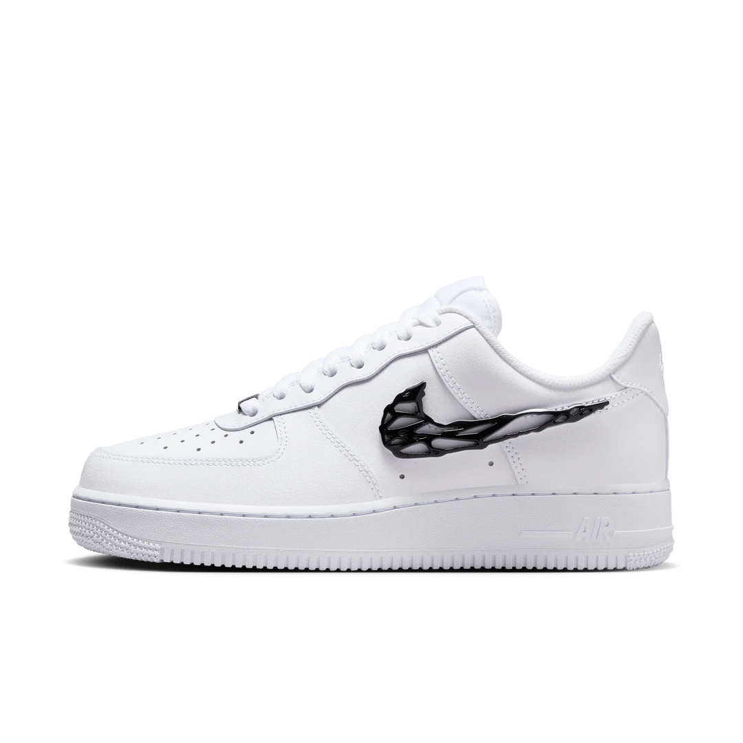 Nike Air Force 1 Low "Liquid Metal Swoosh" Białe IF1686-101