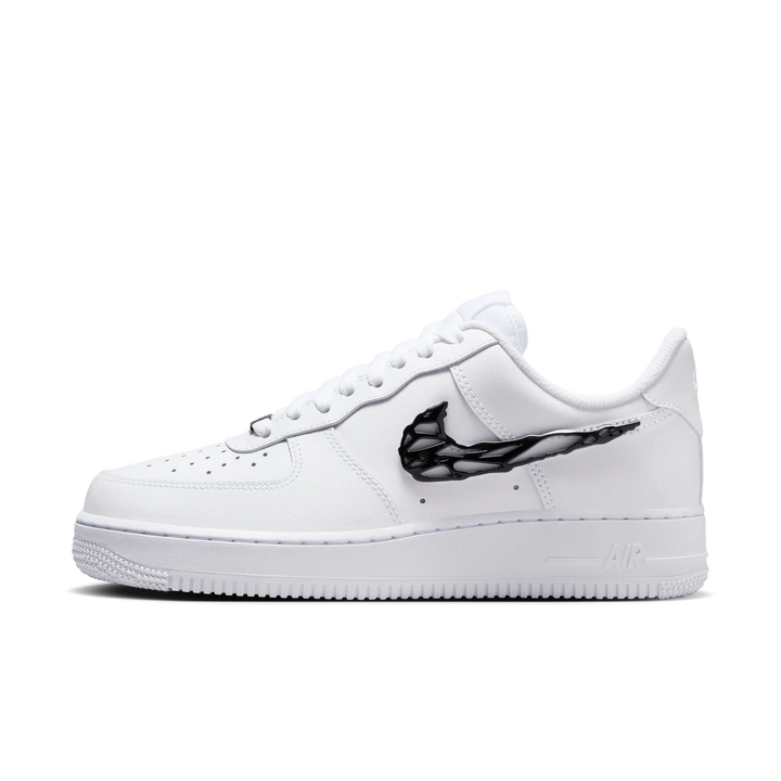 Nike Air Force 1 Low "Liquid Metal Swoosh" Białe IF1686-101