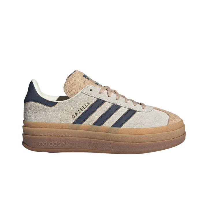 adidas Gazelle Bold W Cream White Night Indigo Beżowe JQ5126