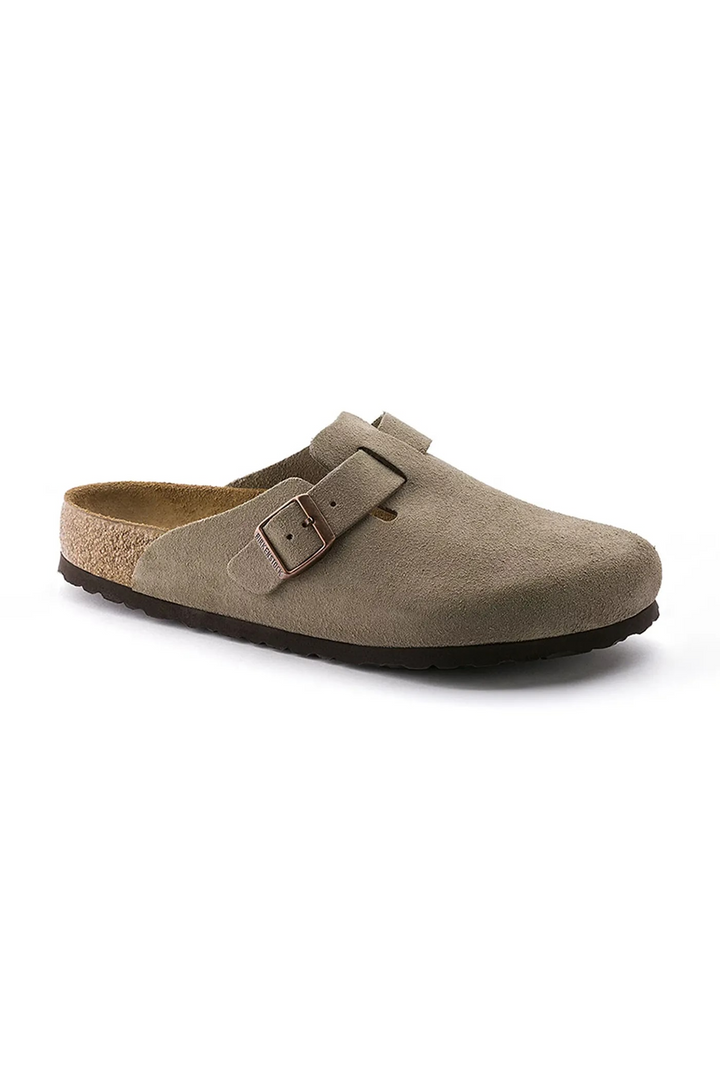 Birkenstock Boston "Taupe" Beżowe Klapki Damskie 0560773