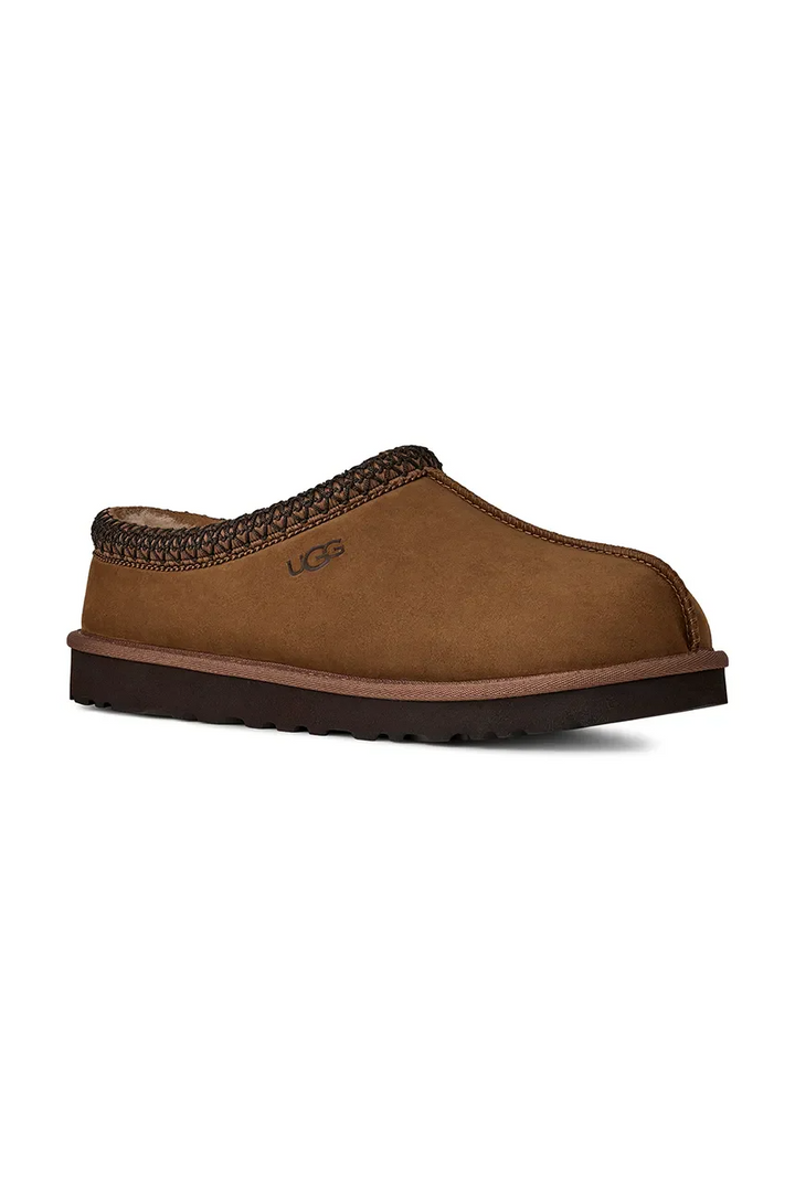 UGG Tasman II Nubuck "Dark Chestnut" 1175070-DKC – brązowe kapcie unisex