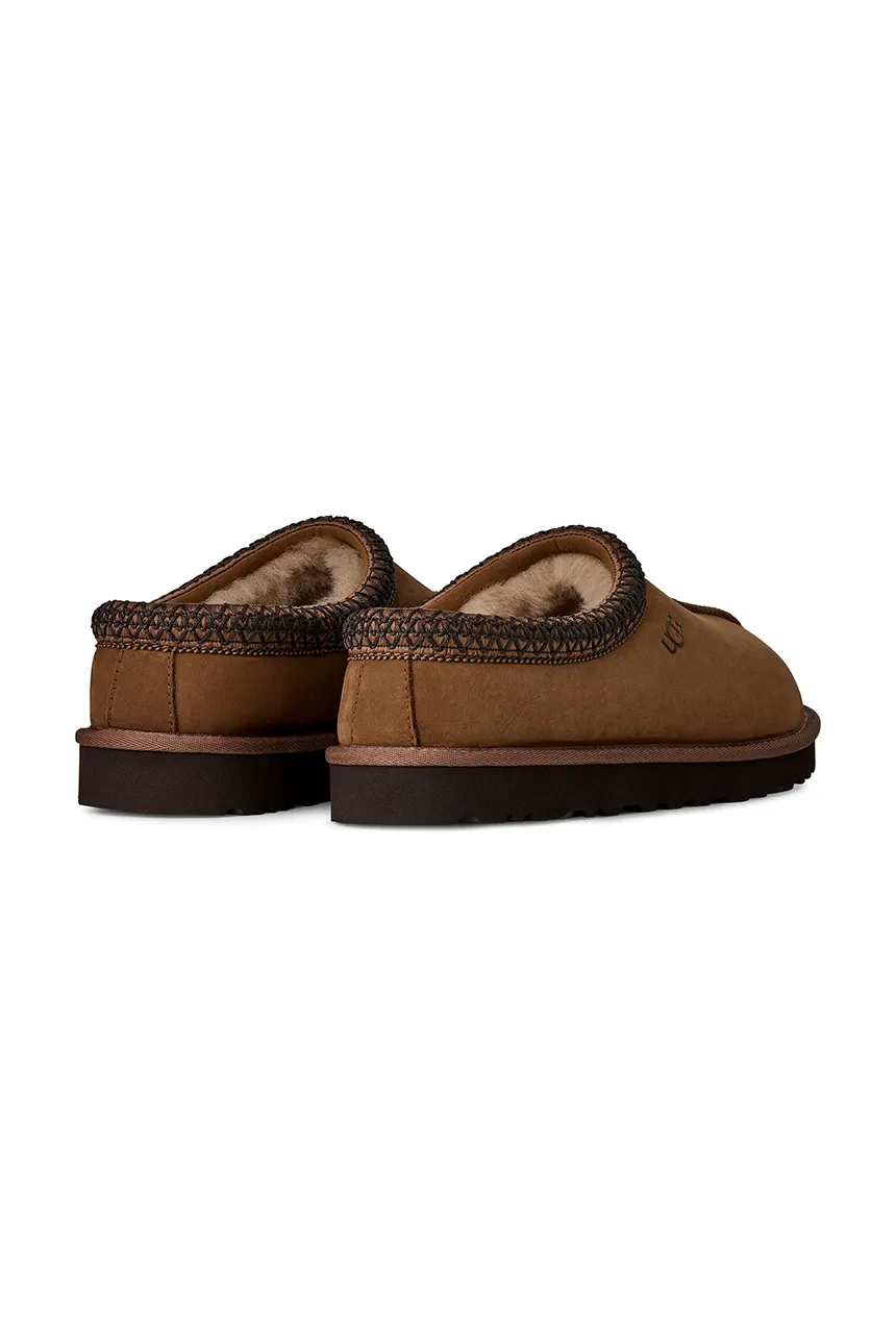 UGG Tasman II Nubuck "Dark Chestnut" 1175070-DKC – brązowe kapcie unisex