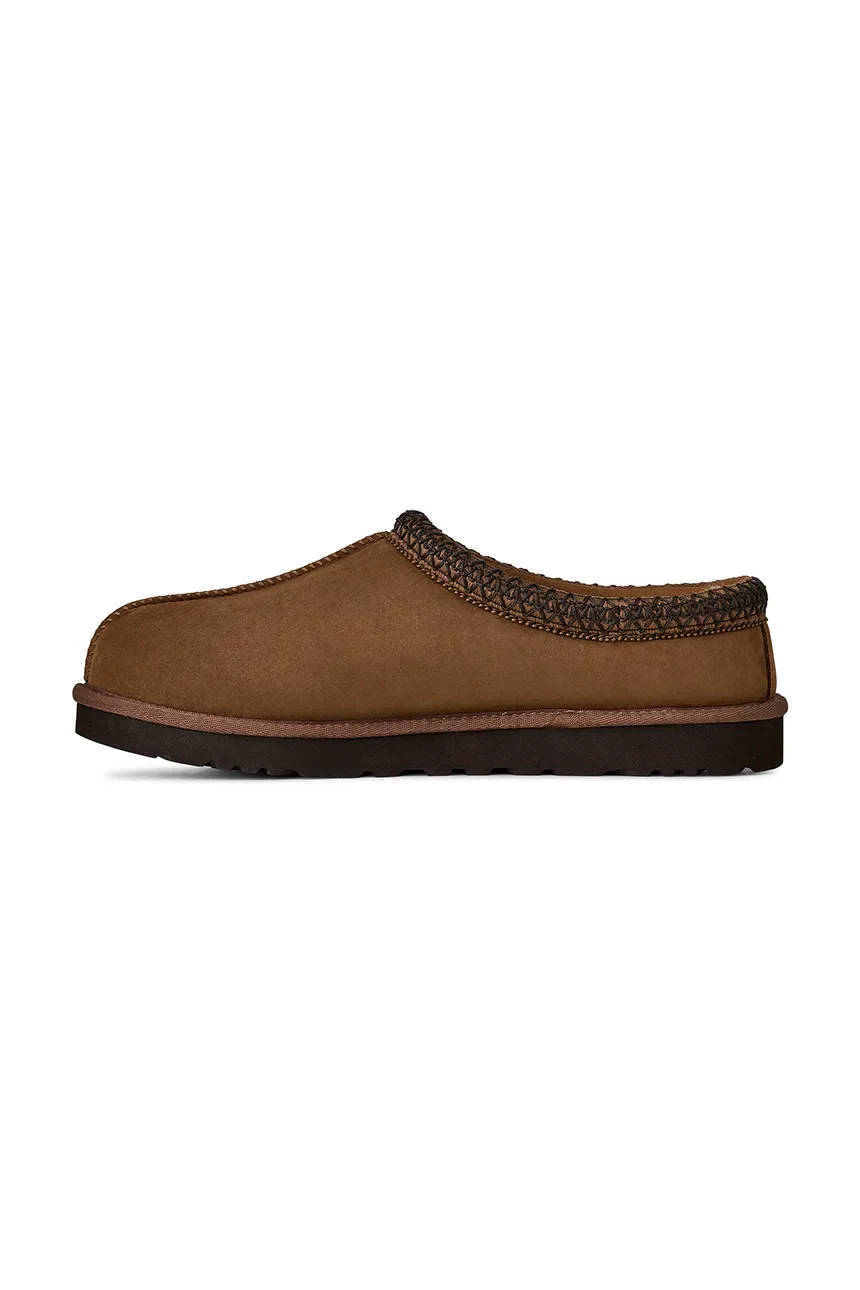 UGG Tasman II Nubuck "Dark Chestnut" 1175070-DKC – brązowe kapcie unisex
