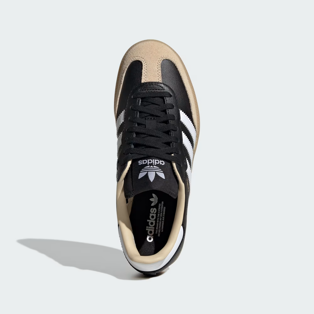 Adidas Samba OG J "Black White Beige Gum" Czarne JQ8555
