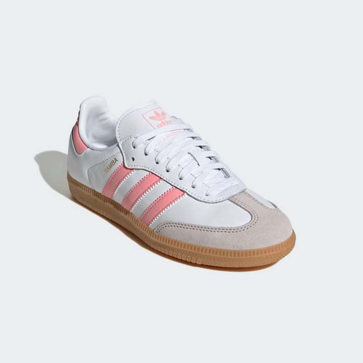 Adidas Samba OG J "White Coral Pink" Białe Różowe JP5480