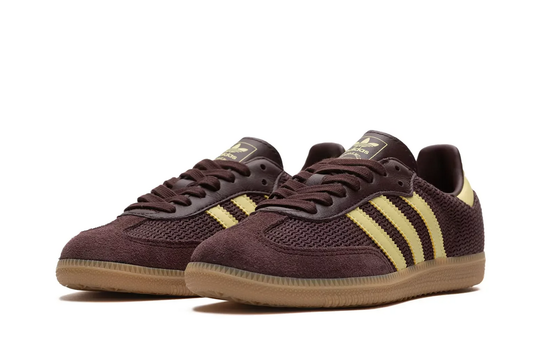 Adidas Samba OG "Shadow Brown" Powder Yellow Brązowe JR8167