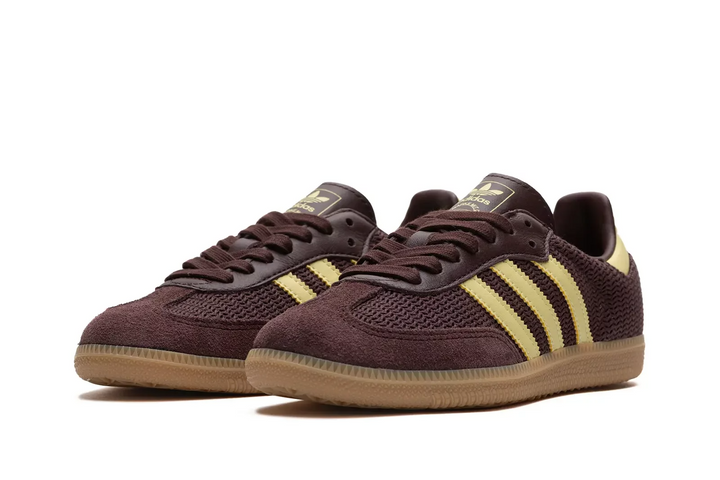 Adidas Samba OG "Shadow Brown" Powder Yellow Brązowe JR8167