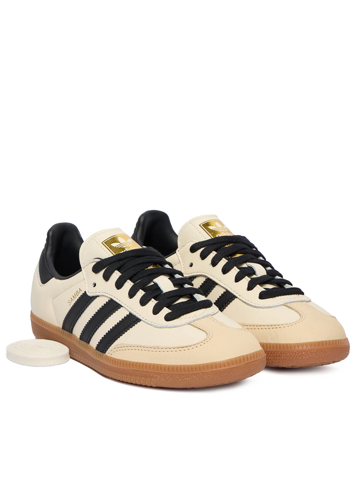 Adidas Samba "Magic Beige" Beżowe Czarne Damskie Buty Sportowe Sneakersy ID0478