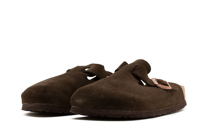 Birkenstock Boston "Mocca" Brązowe Klapki Damskie 0660463