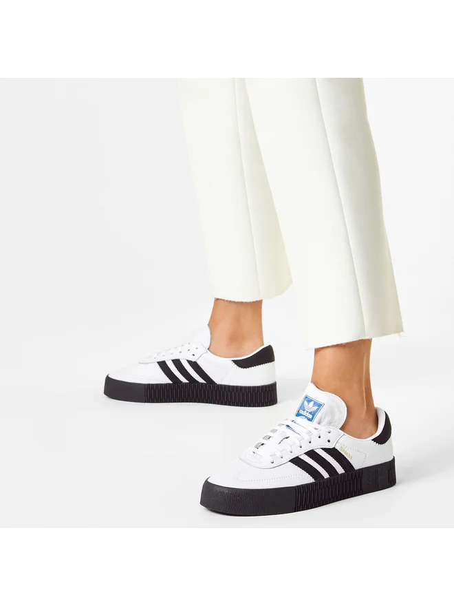 adidas Sambarose "White Black" Białe FV0767