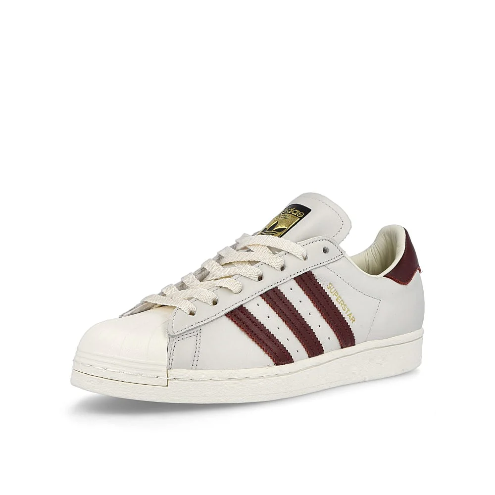 Adidas Superstar "Off White Maroon" Białe H68187