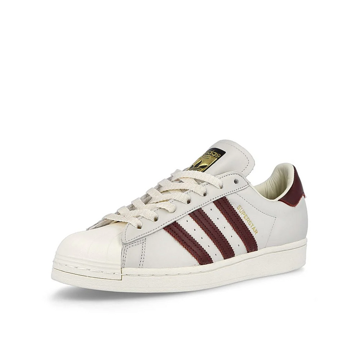 Adidas Superstar "Off White Maroon" Białe H68187