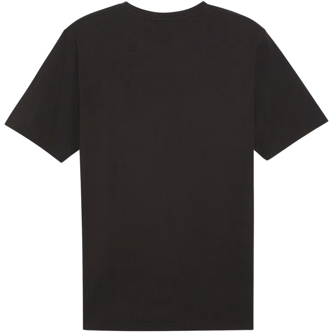 Puma teamRISE Logo Cotton Shirt Męska Koszulka Czarna 658705-03