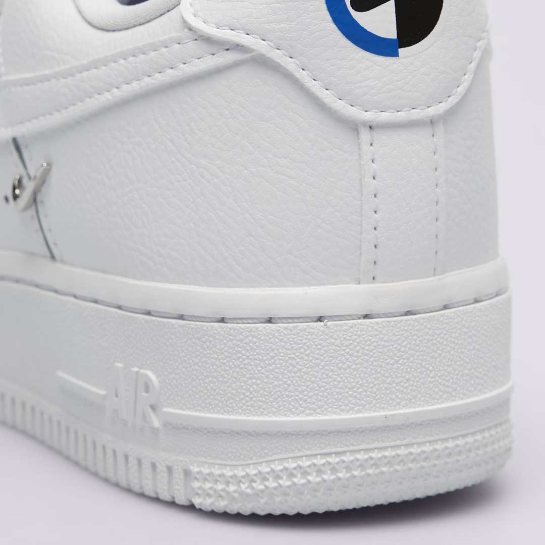 Nike Air Force 1 Low '07 LV8 "White Silver Mini Swoosh" Białe Damskie Buty Sportowe Sneakersy CT1990-100