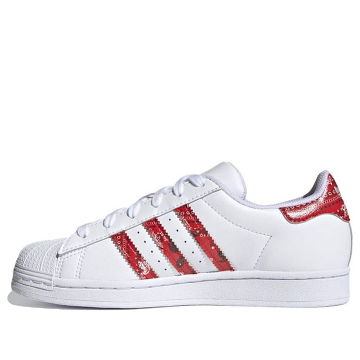 Adidas Superstar "White Red Paisley" Białe GZ9156