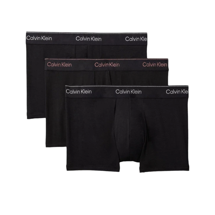 Calvin Klein Low Rise Trunk Boxershorts  (3-pack) Czarne Bokserki 000NB4076A-Q6A