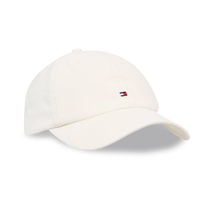Tommy Hilfiger 1985 Soft 6-Panel Flag Cap Biała Czapka z Daszkiem AM0AM12531-YBH