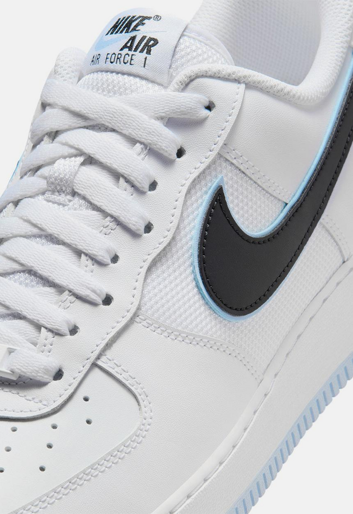 Nike Air Force 1 Low '07 LV8 "White Hydrogen Blue" Białe Męskie Buty Sportowe Sneakersy IQ7593-100