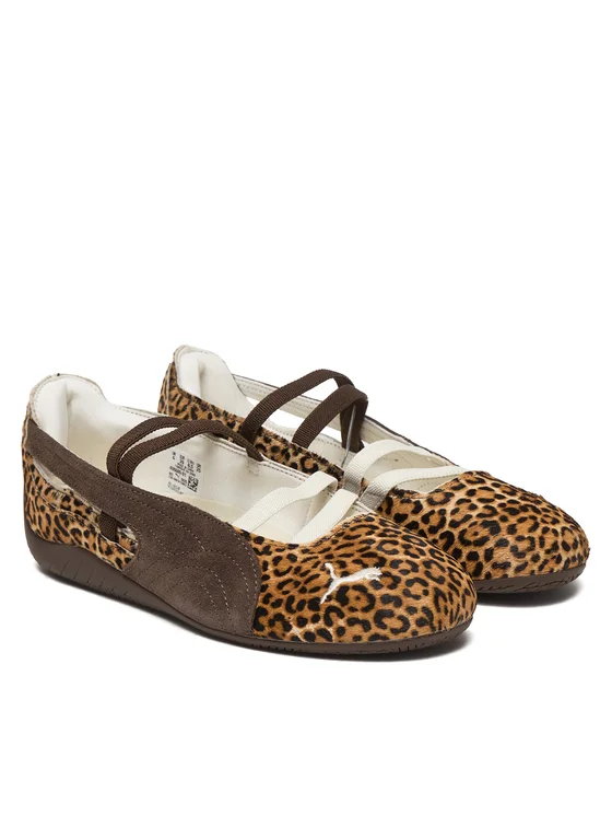 Puma Speedcat Ballet "Wild" Brązowe Baleriny Panterka 406689-01