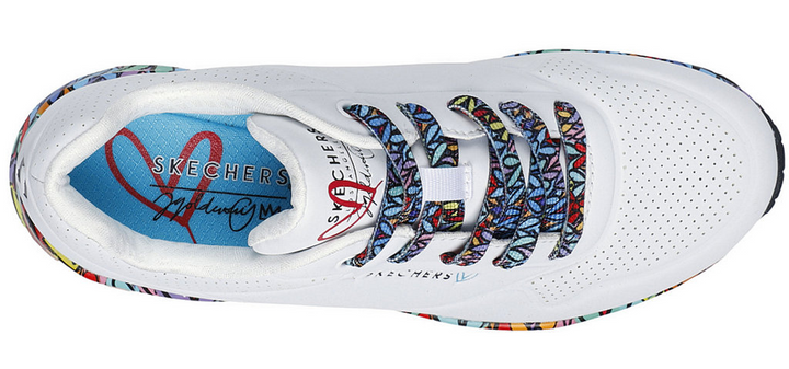 Skechers Uno Ravaged Love Białe Sportowe 177918-WMLT